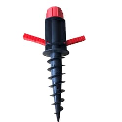 heavy duty beach umbrella sand anchor spiral auger stand for outdoor camping, patio, lawn, and garden use