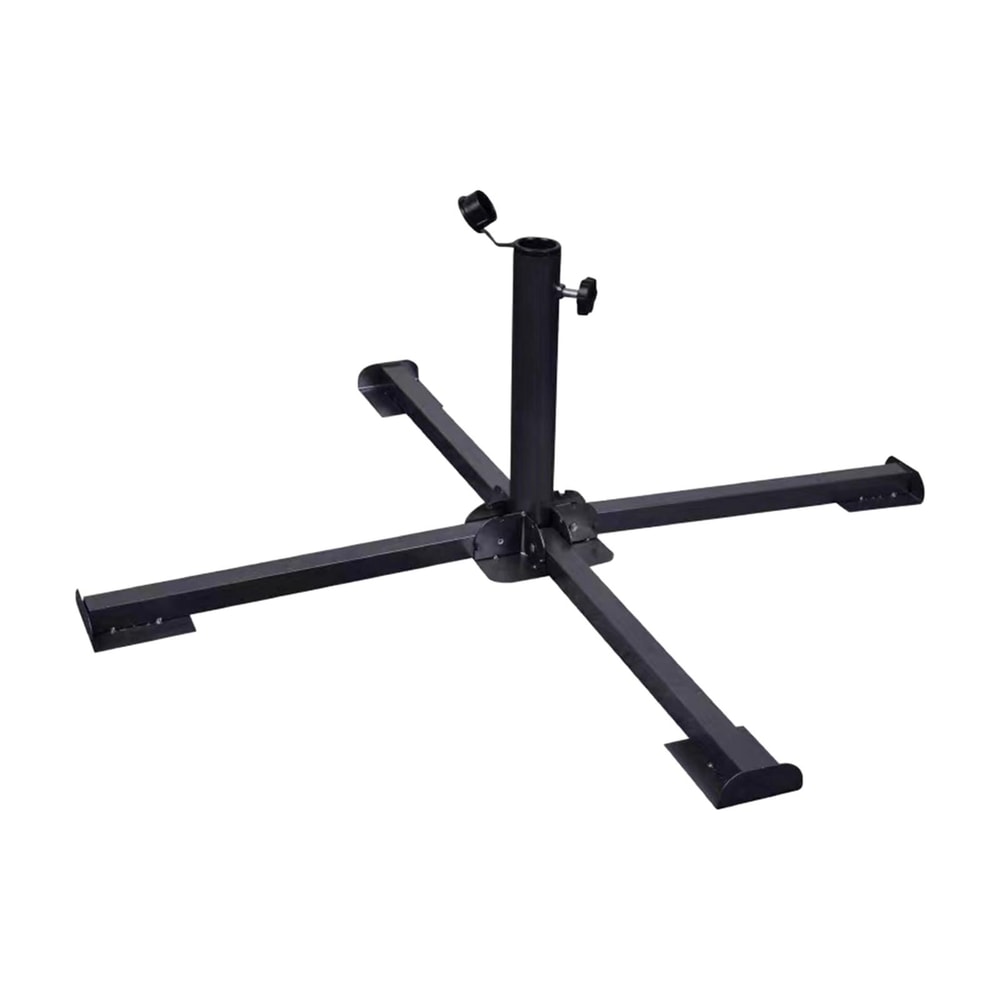Heavy Duty Portable Umbrella Base Stand for Poles Foldable Sunshade Stand for Beach & Garden Use