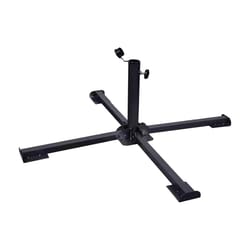 heavy duty portable umbrella base stand for poles foldable sunshade stand for beach & garden use