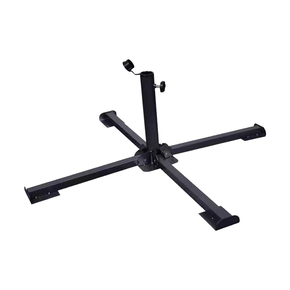 Heavy Duty Portable Umbrella Base Stand for Poles Foldable Sunshade Stand for Beach & Garden Use
