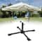 Heavy Duty Portable Umbrella Base Stand for Poles Foldable Sunshade Stand for Beach & Garden Use