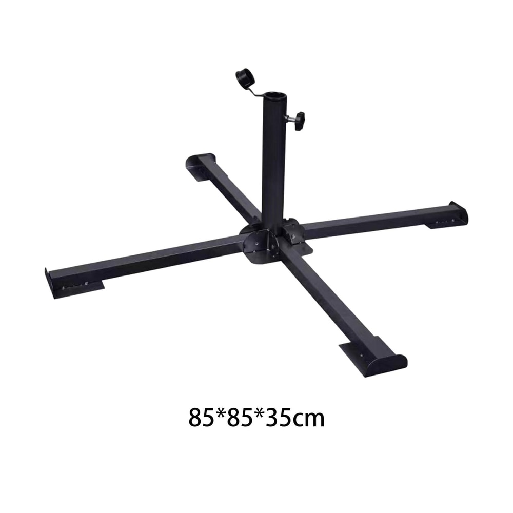 Heavy Duty Portable Umbrella Base Stand for Poles Foldable Sunshade Stand for Beach & Garden Use