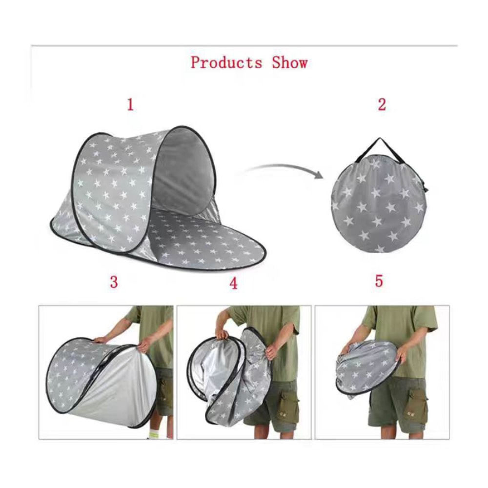 Ultralight Instant Popup Beach Tent UVProof Sun Shelter For Baby Kid Portable Folding Tent For Out 3