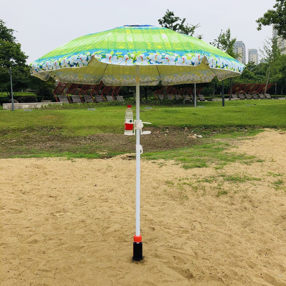Foldable Drink Bottle Stand Portable Metal Cup Holder For Beach Umbrellas Outdoor Use 5