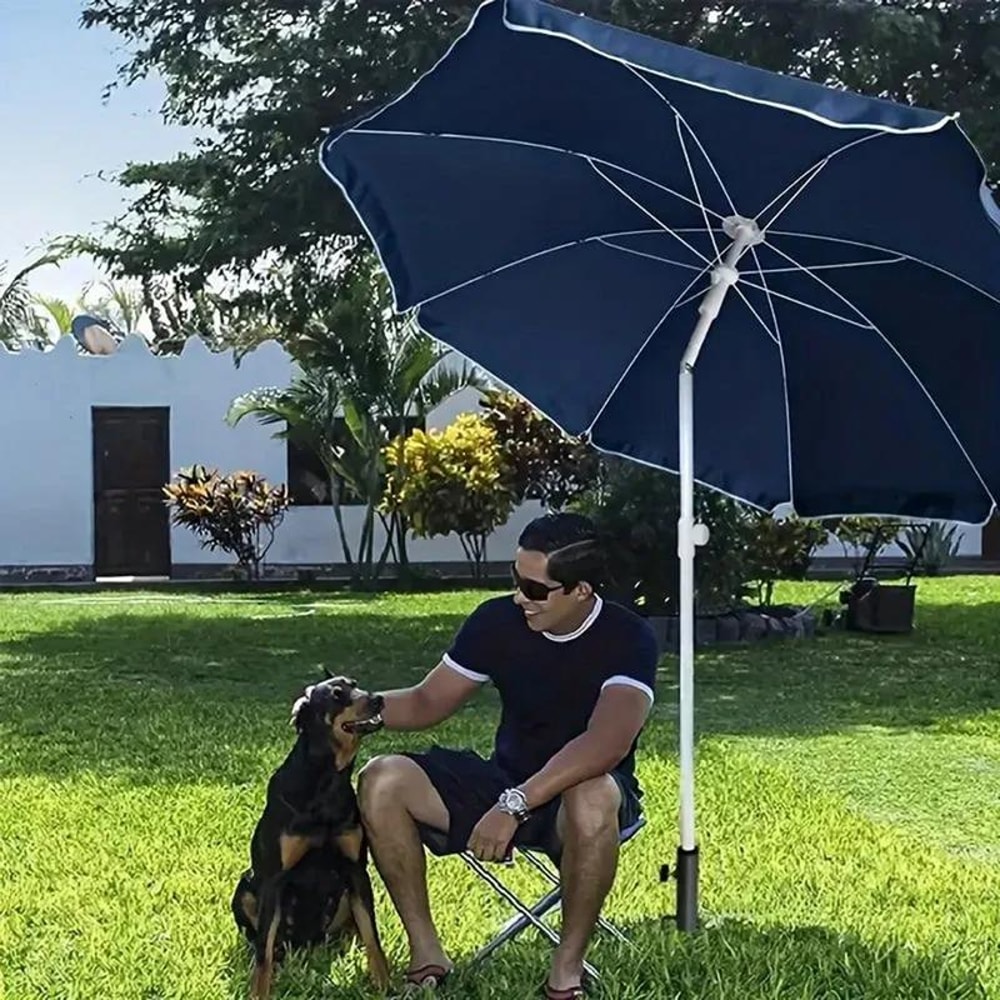 Heavy Duty Umbrella Anchor Stand for Outdoor Patio Adjustable, Iron Sun Umbrella Support in Sand