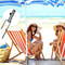 Heavy-Duty Patio Umbrella Anchor Stand for Sand Adjustable Outdoor Beach Anchor
