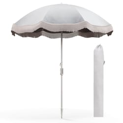 outdoor patio umbrella with carrying bag & push button tilt for garden & balcony