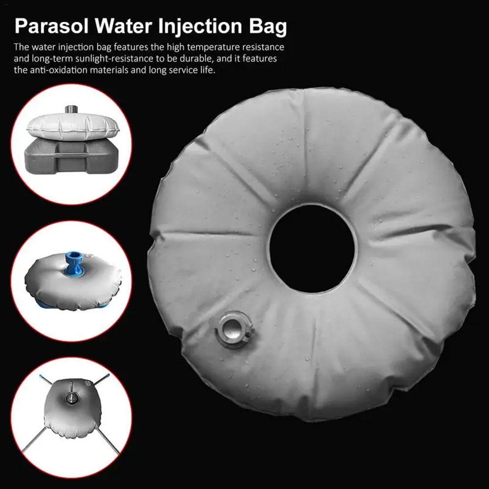 Heavy Duty Umbrella Base Weight Water Bag Ideal for Beach Umbrella Support & Boat Cover Stability