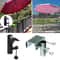 Heavy Duty Umbrella Stand For Table Beach And Courtyard Metal Parasol Holder Clamp 1