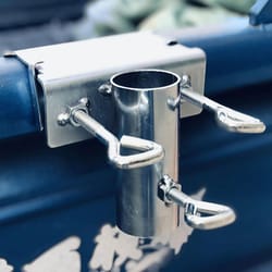 heavy duty umbrella stand for table, beach, and courtyard metal parasol holder clamp