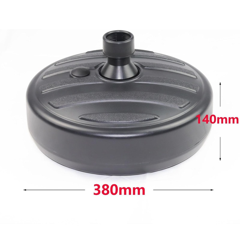 Heavy Duty Sand/Water Filled Umbrella Pole Holder for Outdoor Patio, Yard, Beach & Lawn Parasol Support