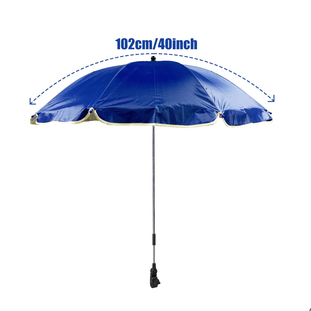 Universal Adjustable Rotary Chair Umbrella For Beach Wheelchair And Camping Chairs Portable Sunshad 2