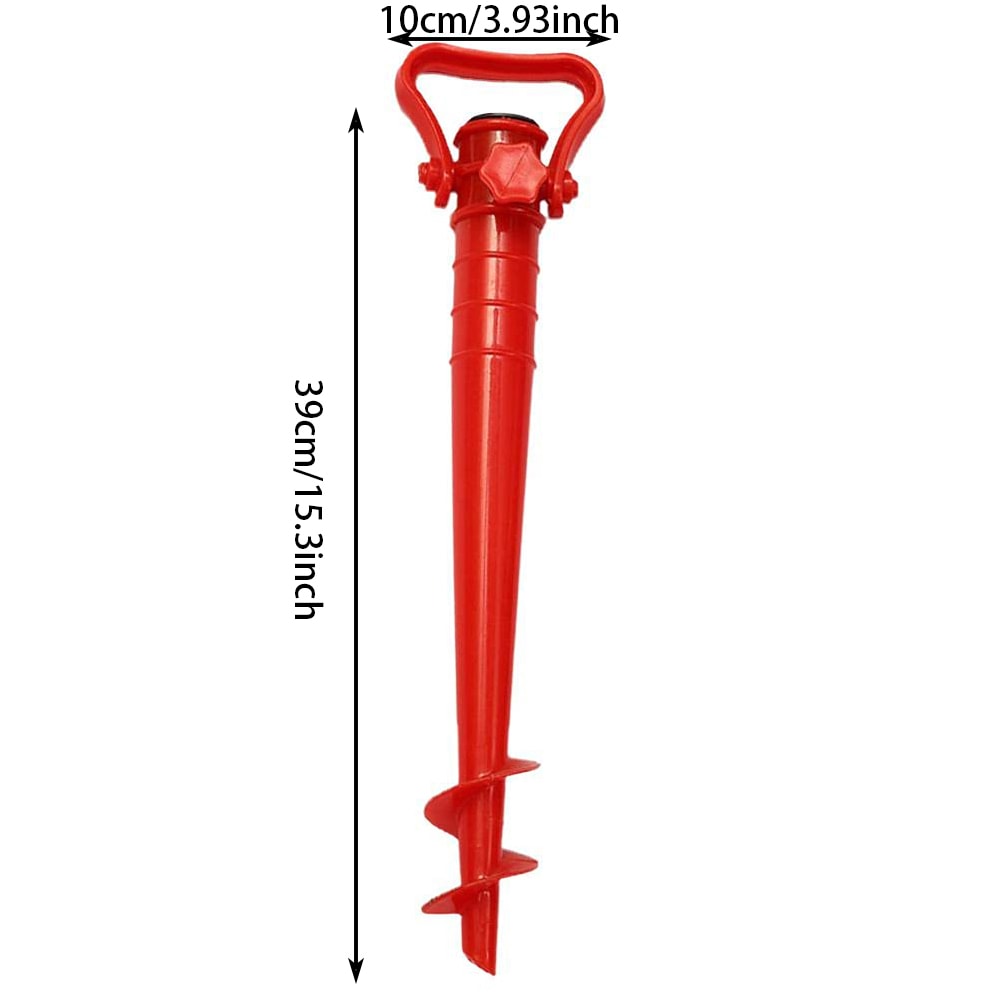 Beach Umbrella Anchor Spiral Screws Secure Your Umbrella with Ease on Sand, Grass, and Terraces