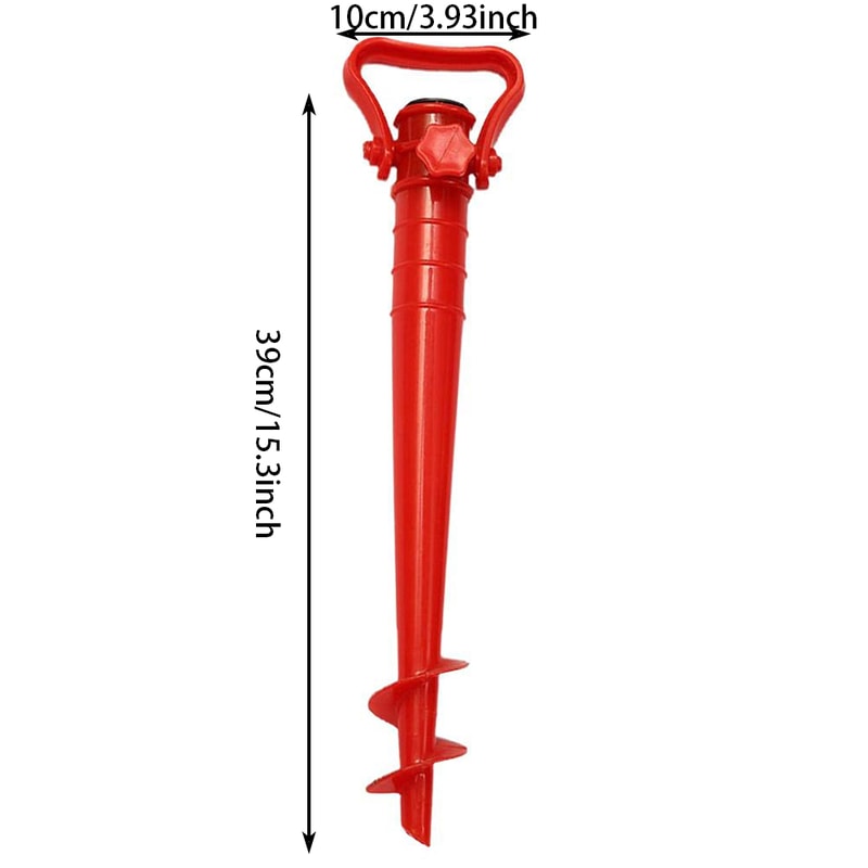 Beach Umbrella Anchor Spiral Screws Secure Your Umbrella with Ease on Sand, Grass, and Terraces