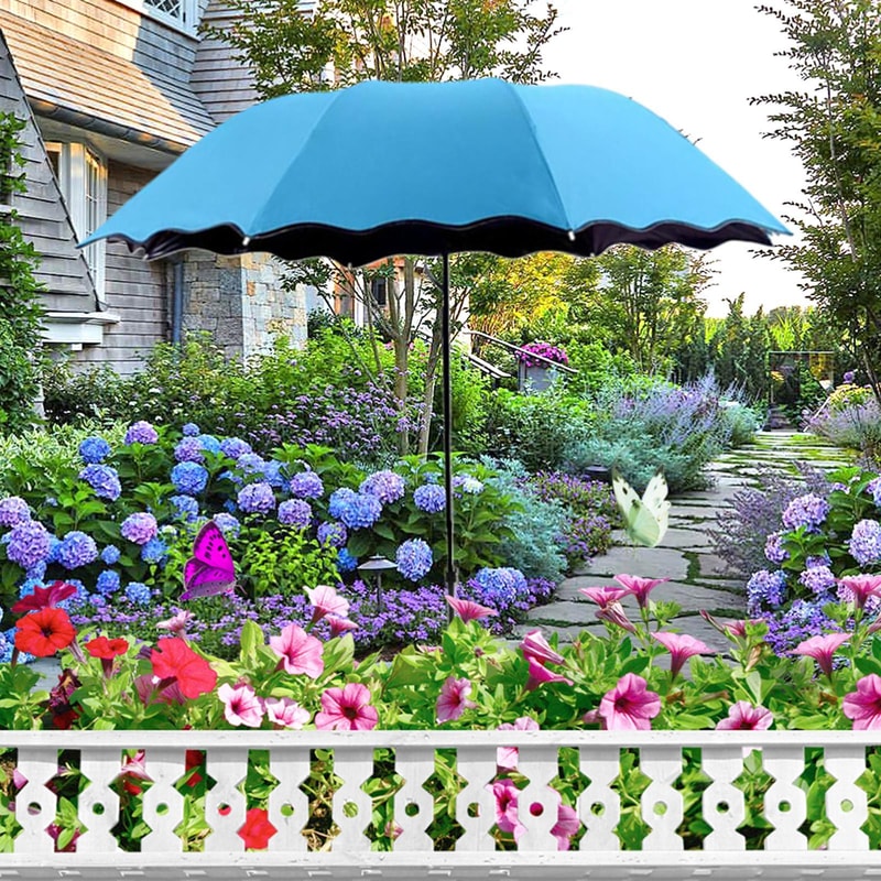 Foldable Outdoor Umbrella Patio Shade For Plants Garden Terrace Picnic 2