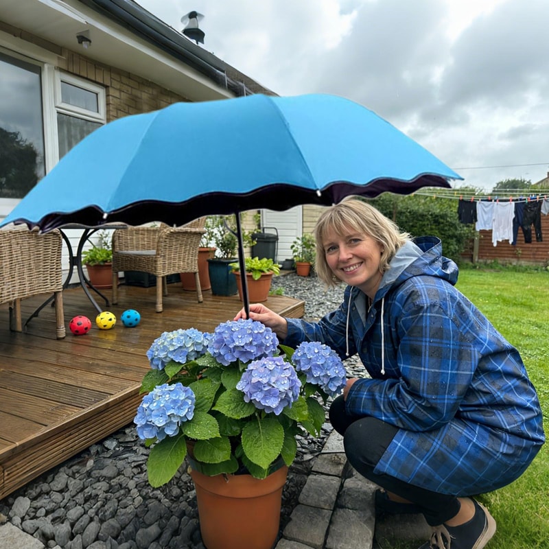 Foldable Outdoor Umbrella Patio Shade For Plants Garden Terrace Picnic 4