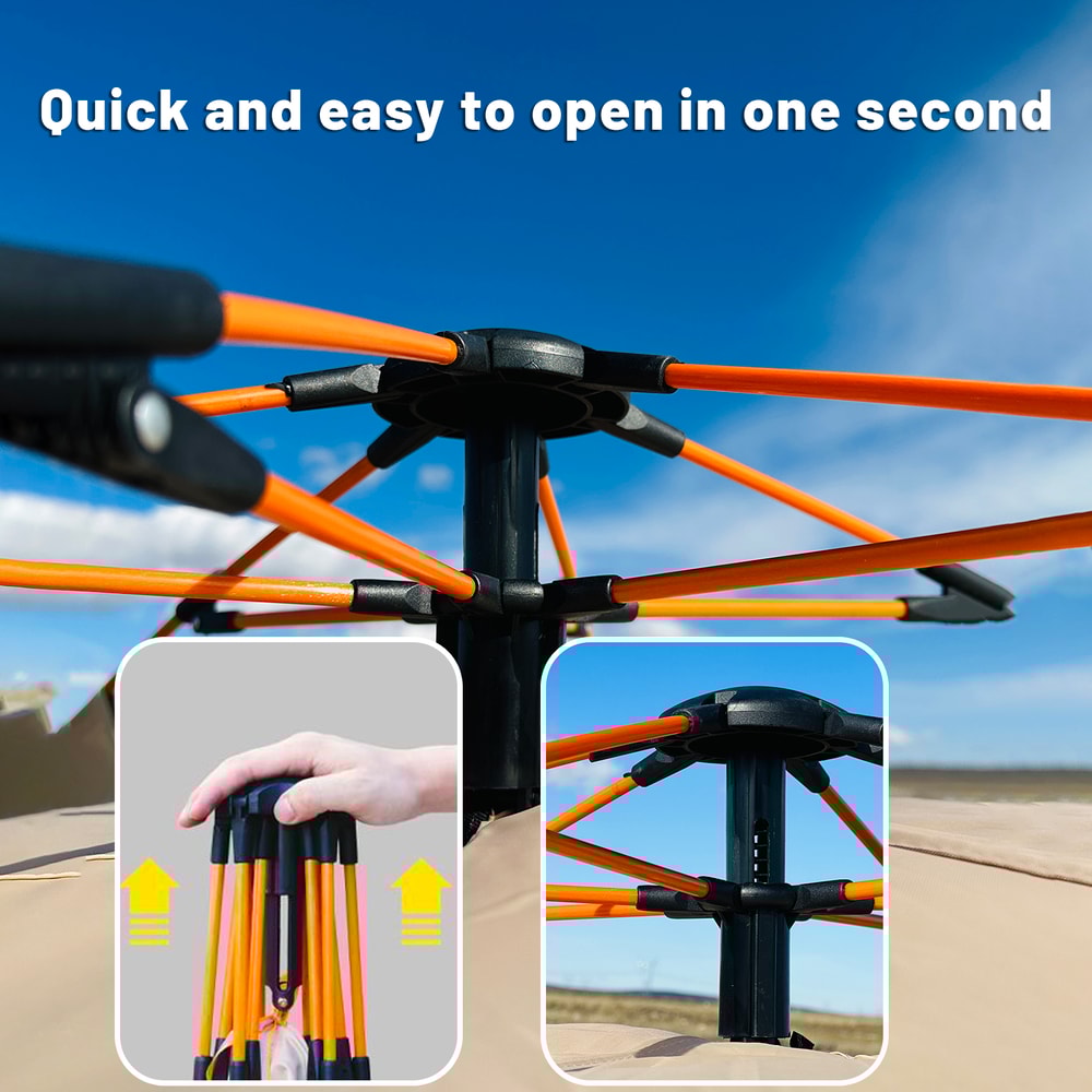 Automatic QuickOpening Tent For People Rainproof SunshineProof Outdoor Shelter 2