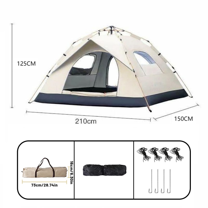 Automatic QuickOpening Tent For People Rainproof SunshineProof Outdoor Shelter 6