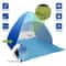 Quick Automatic Beach Tent Sun Shelter Portable Beach Canopy for Camping & Fishing