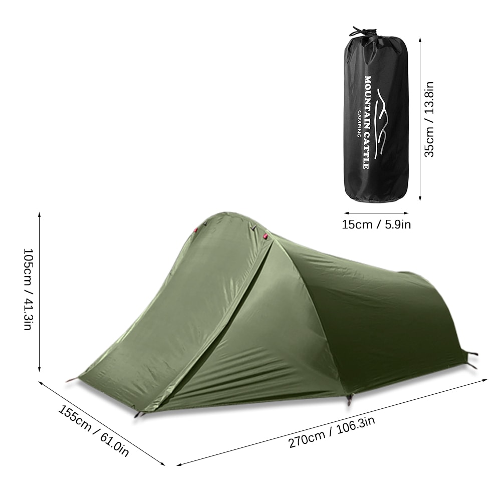 Waterproof Camping Tent Durable Outdoor Shelter for Hiking, Biking, and Beach Adventures