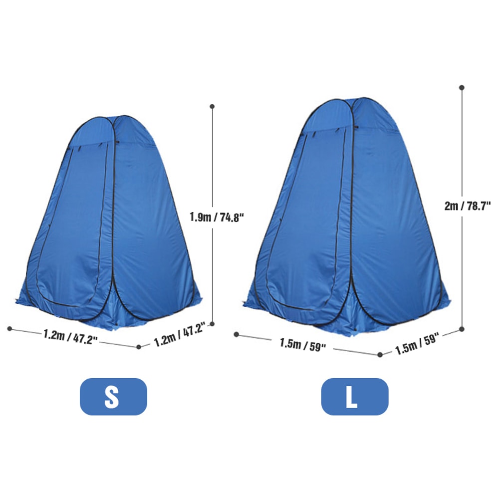 Portable Pop-Up Camping Shower Tent & Privacy Changing Room Shelter Mobile Toilet & Fishing Tent