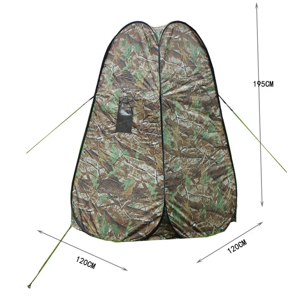 Camouflage Pop Up Privacy Tent Portable Shower Toilet And Changing Tent For Outdoor Adventures 0
