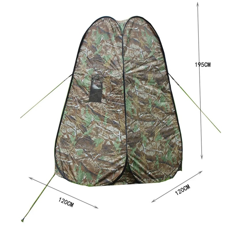 Camouflage Pop Up Privacy Tent Portable Shower Toilet And Changing Tent For Outdoor Adventures 0