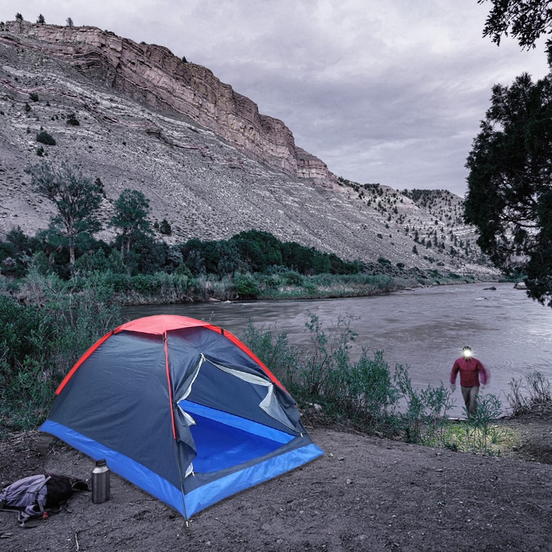 Outdoor Camping Tent for Seasons with Carry Bag Lightweight & Portable Travel Tent for Summer, Spring, and Autumn