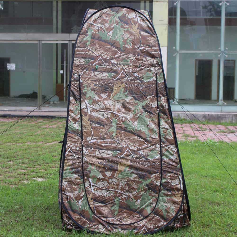 Portable Privacy Shower Toilet Tent Camouflage Pop-Up Camping Changing Room