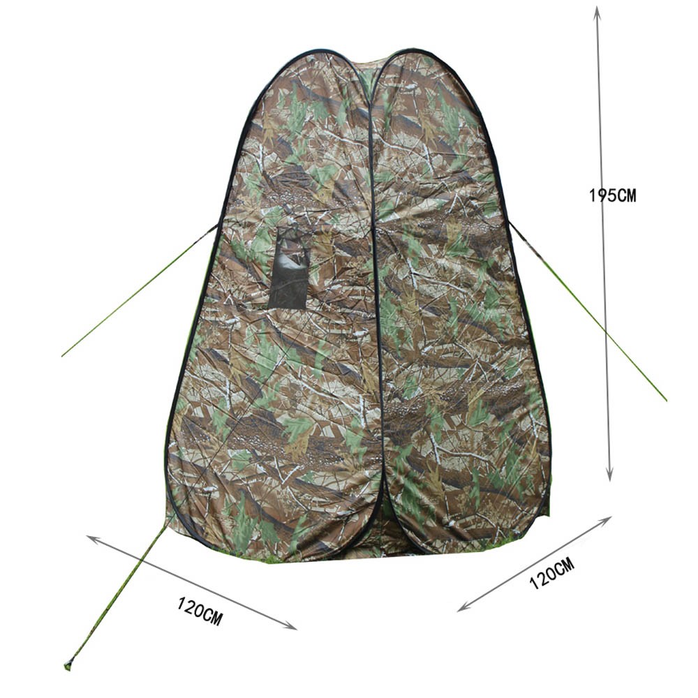 Portable Privacy Shower Toilet Tent Camouflage Pop-Up Camping Changing Room