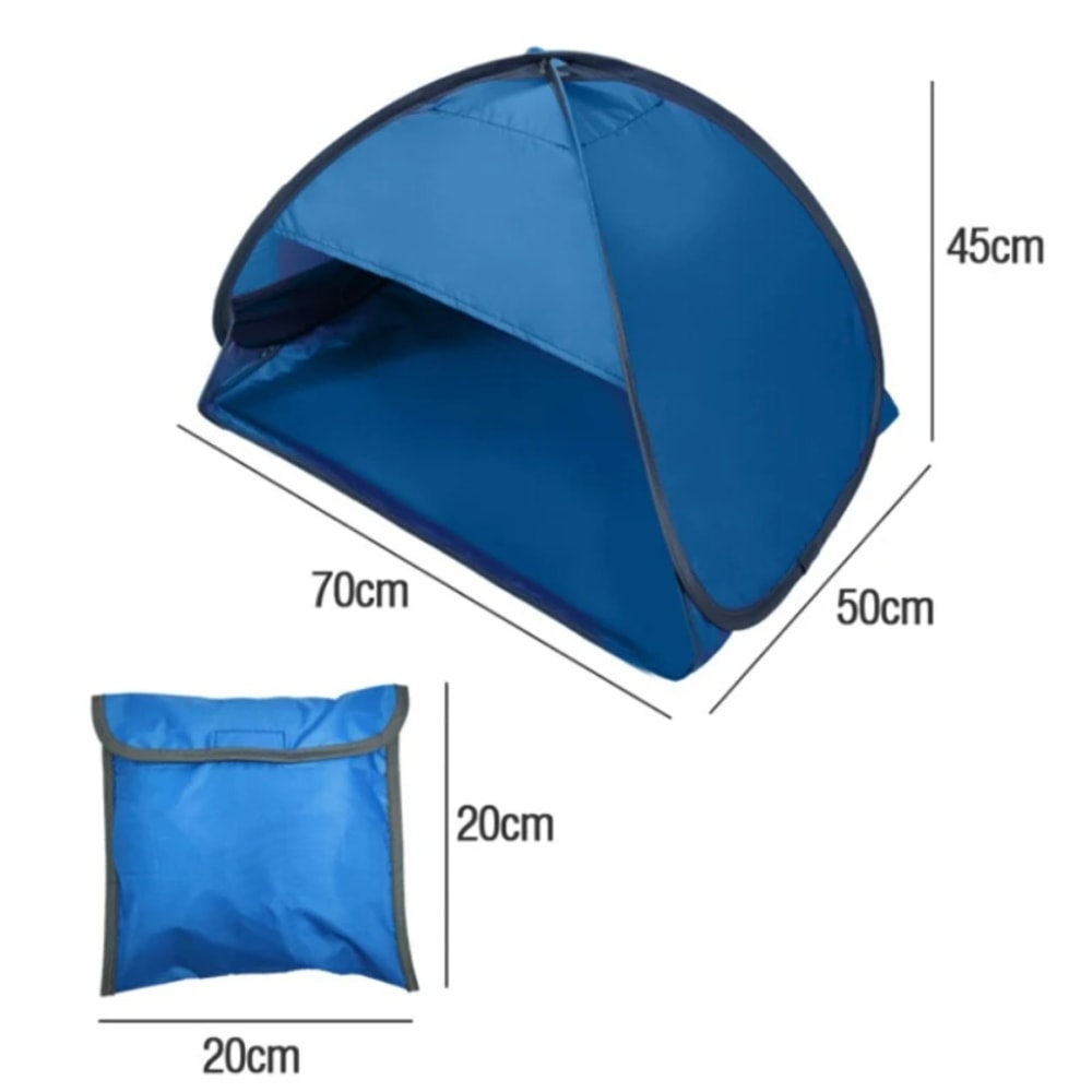 Blocking Beach Headrest Sunshade Tent For Adults Kids Automatic PopUp Portable Outdoor Shelter 4