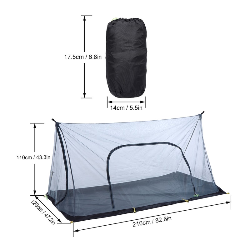 Ultralight Mesh Camping Tent Insect Repellent, Foldable Guard for Outdoor Activities