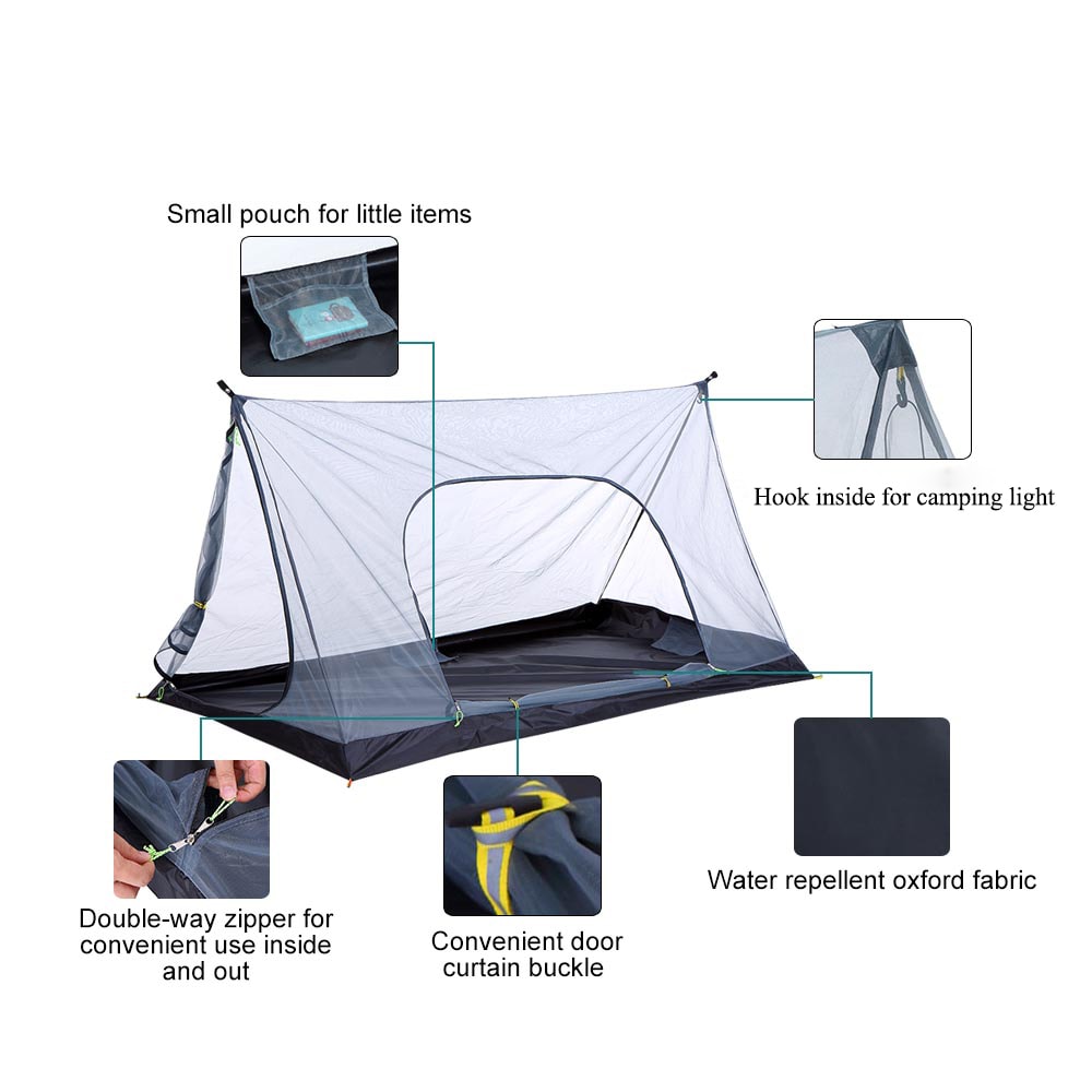 Ultralight Mesh Camping Tent Insect Repellent, Foldable Guard for Outdoor Activities