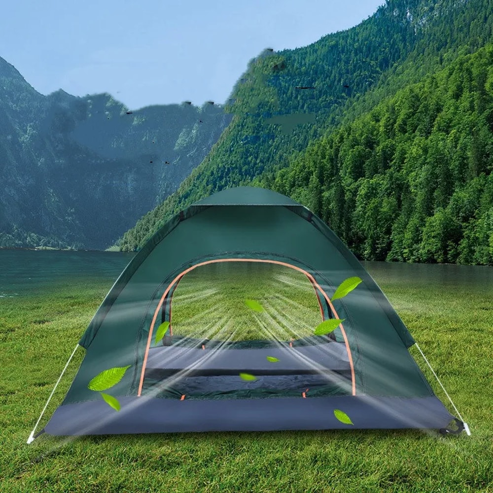 Pop Up Waterproof Tent With UV Protection Instant Setup Lightweight Camping Shelter 2