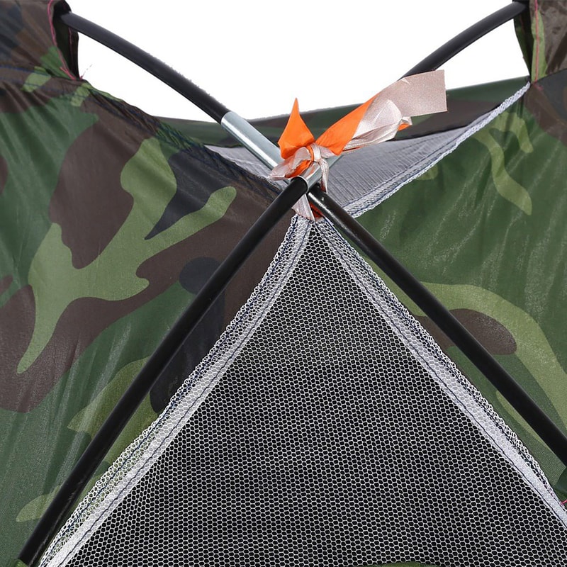 Outdoor Camouflage UV Protection Waterproof Tent for Solo Camping and Hiking