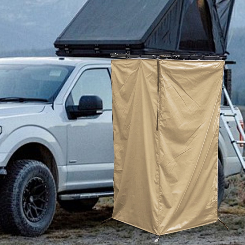 Portable Vehicle Side Shower Tent For RVs Vans And Tailgates Outdoor Camping Restroom Changing Roo 4