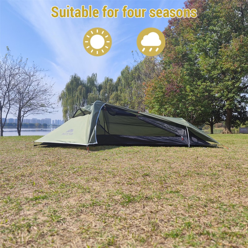 Ultralight Backpacking Tent Stormproof Aluminum Pole Tent For All Seasons Camping 4