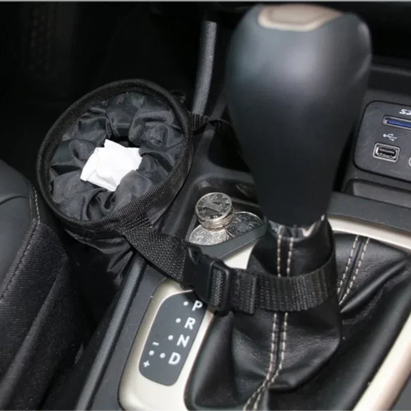 Universal Car Garbage Bag for Back Seat Headrest Litter Trash Can Organizer