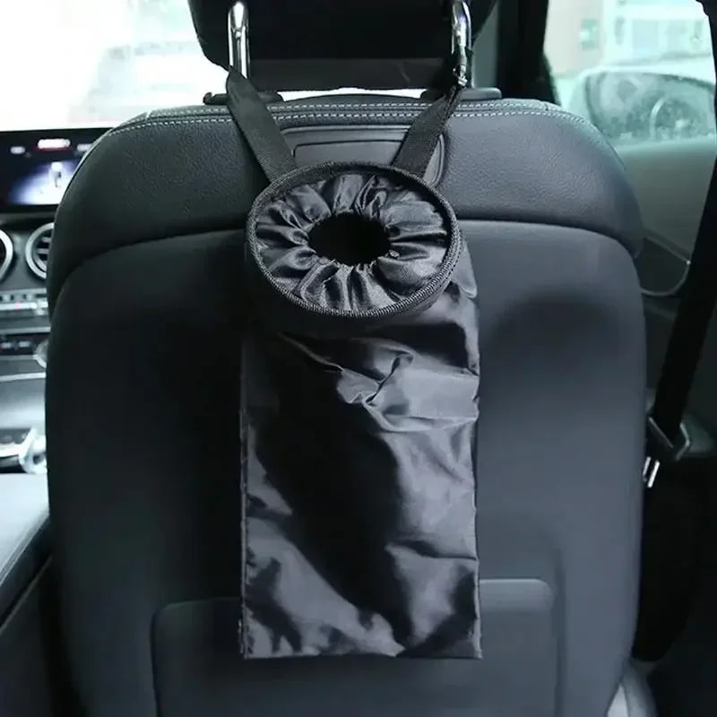Universal Car Garbage Bag for Back Seat Headrest Litter Trash Can Organizer