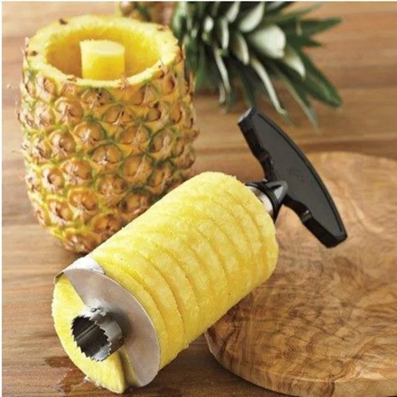 Pineapple Slicer Peeler Cutter Stainless Steel Kitchen Fruit Tool for Effortless Fruit Prep