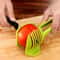 Stainless Steel Onion Holder Slicer Kitchen Tool For Safe Fruit And Vegetable Cutting 0
