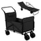 Heavy Duty Collapsible Wagon with All-Terrain Wheels for Beach Camping and Garden