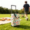 Foldable Shopping Cart Rolling Tote Bag Reusable Grocery Trolley for Travel, Market and Beach