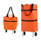 Foldable Shopping Cart Bag With Wheels Waterproof Rolling Grocery Tote 6