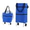 Foldable Shopping Cart Bag With Wheels Waterproof Rolling Grocery Tote 9