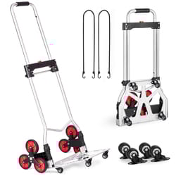 stair climbing cart folding hand truck with telescoping handle