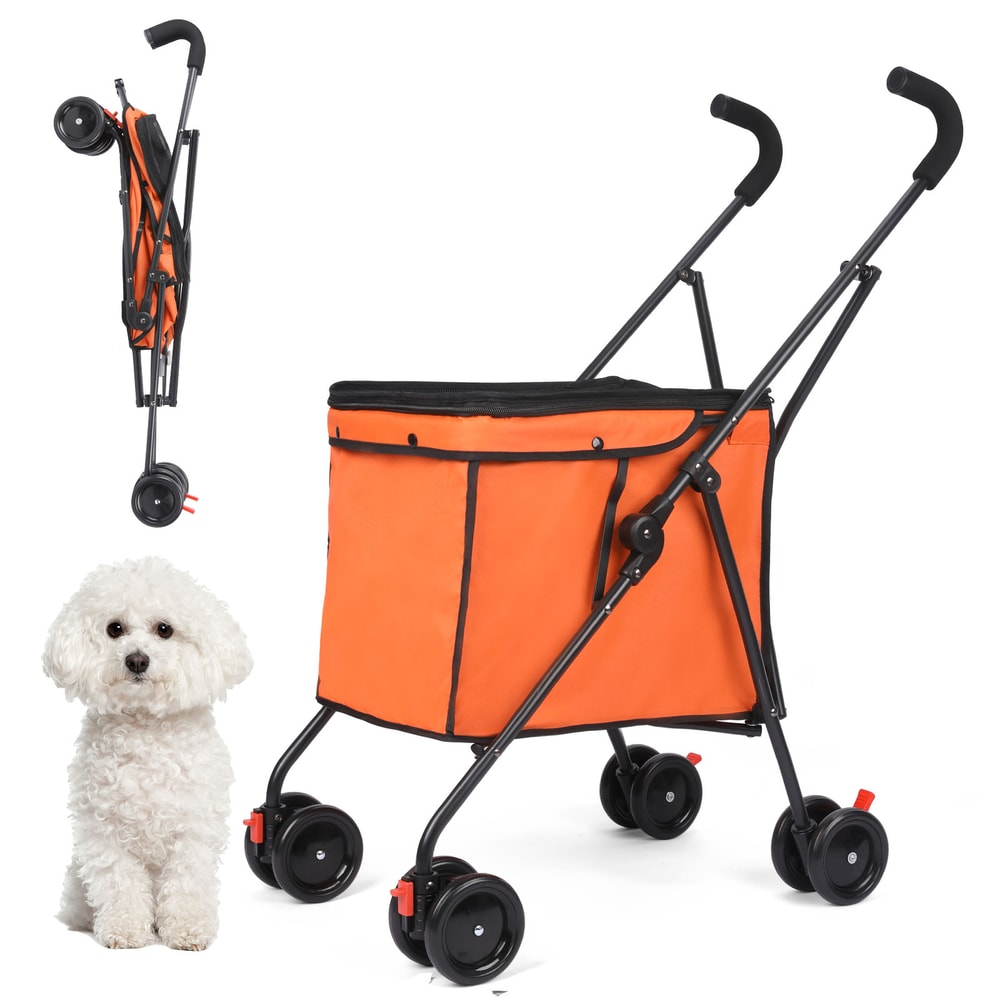 Foldable Pet Stroller Wheel Dog Stroller For Small Dogs 6