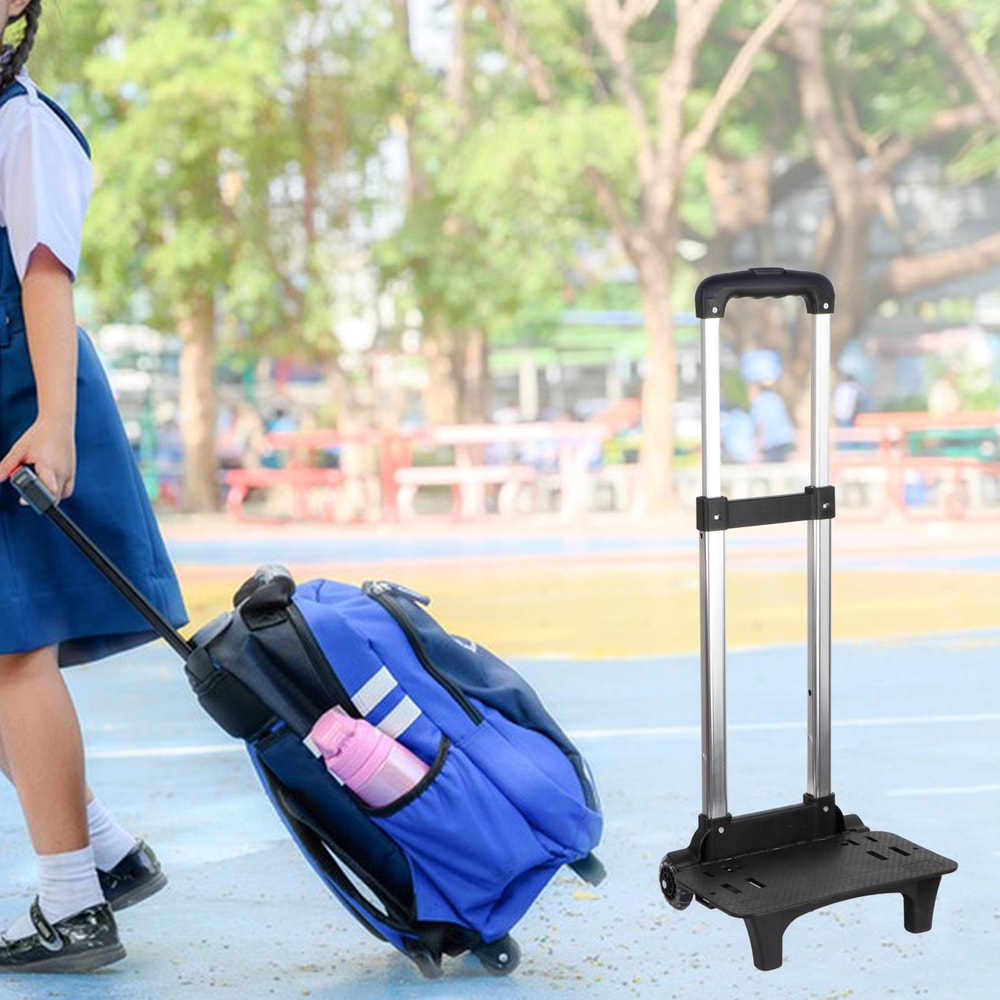 Backpack Trolley Foldable Luggage Cart with Telescopic Handle