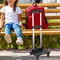 Backpack Trolley Foldable Luggage Cart with Telescopic Handle
