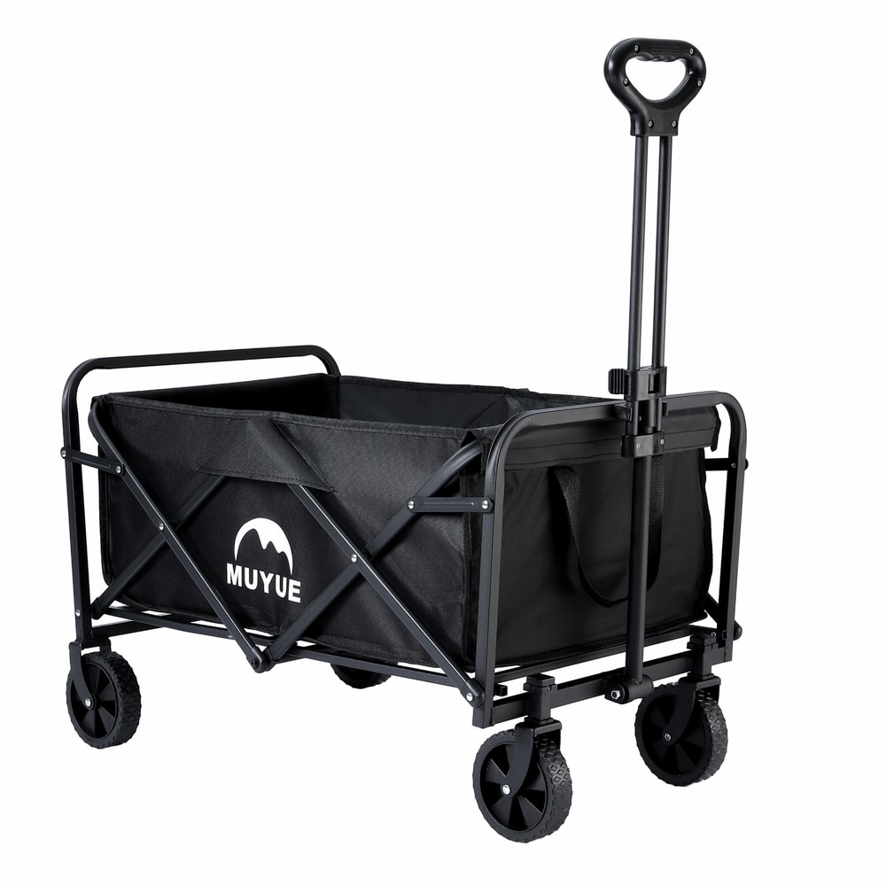 Heavy Duty Collapsible Wagon Cart With All Terrain Wheels For Camping Beach And Grocery Runs 2